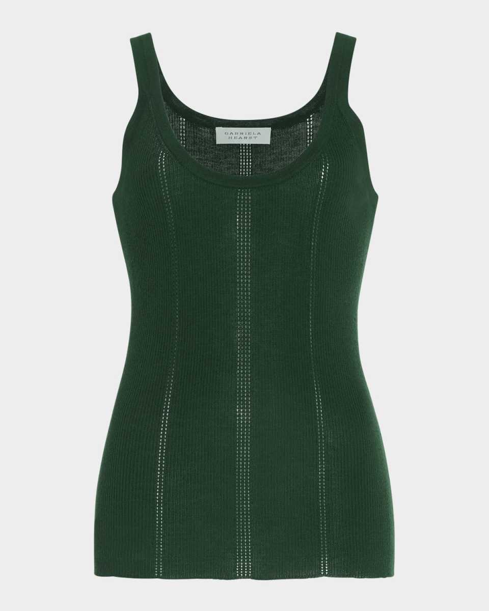Lucy Pointelle Knit Tank Top